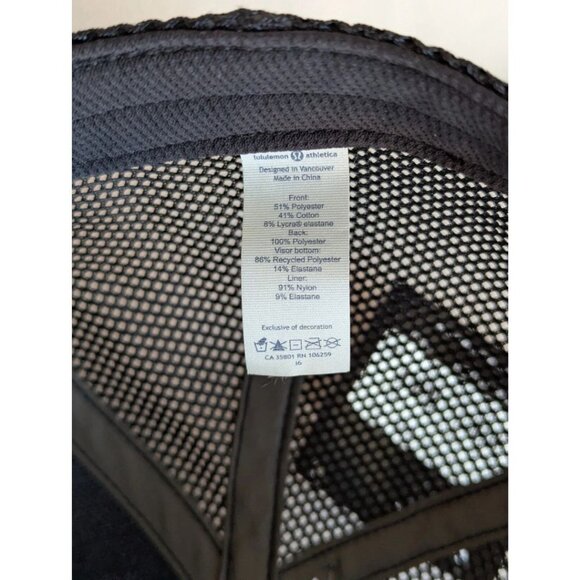 Lululemon Chamber Ball Cap Men's Blue Black Mesh One Size NEW - Picture 5 of 5